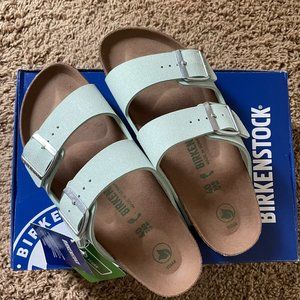 Arizona Birkenstock - Soft Vegan Leather - Matcha Color
